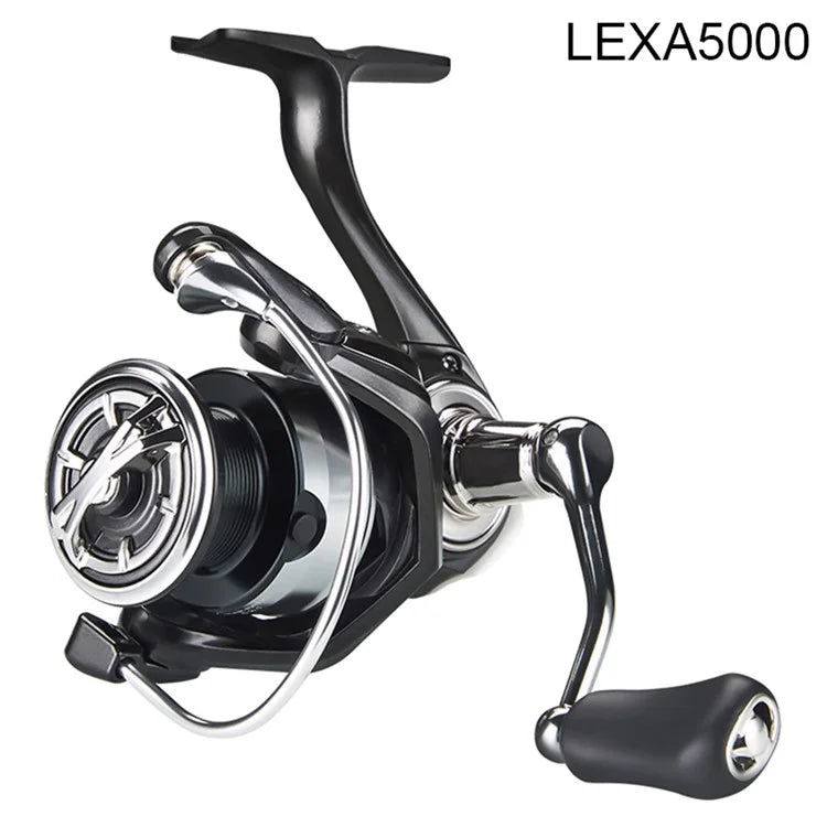 DEUKIO LEXA5000 Metal Powerful Fishing Reel Saltwater Smooth Spinning Reel with 3+1BB Bearing