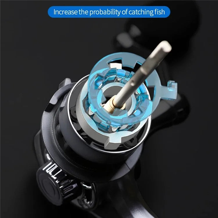 LE1000 Spinning Fishing Reels 12+1BB Metal Spool Reels 15KG Unloading Force Screw-In Handle