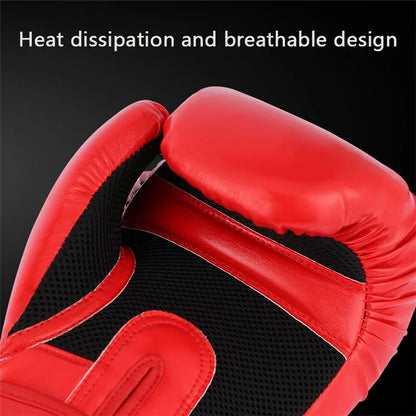 AIBEIJIAN 12oz Adult Breathable Boxing Gloves PU Training Gloves Punching Bag Kickboxing Mitts