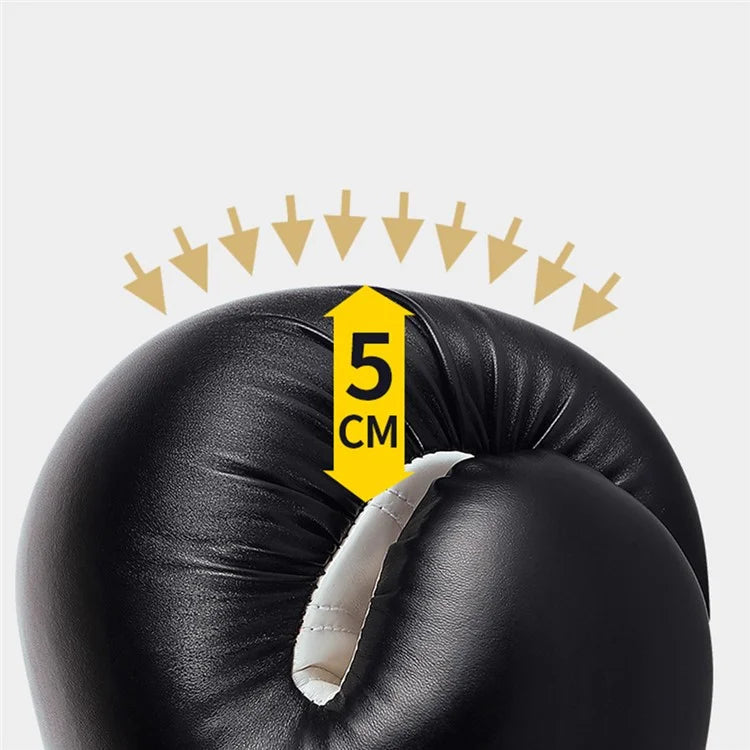 AIBEIJIAN 8oz Sports Boxing Gloves Muay Thai MMA Training Workout Kickboxing PU Mitts