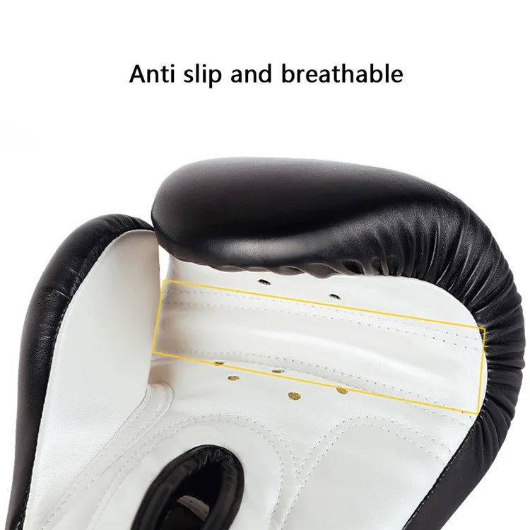 AIBEIJIAN 10oz For Teenager Sports Boxing Gloves Muay Thai MMA Training Workout Kickboxing PU Mitts