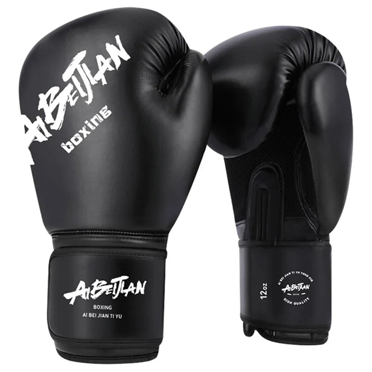 AIBEIJIAN 10oz Boxing Gloves for Teenager PU Training Gloves Punching Bag Kickboxing Mitts