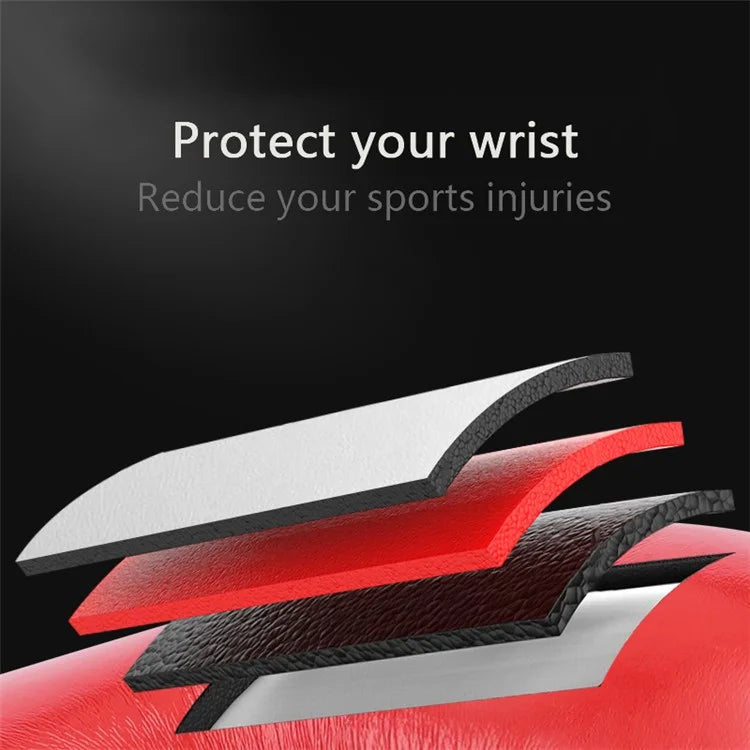 AIBEIJIAN 10oz Boxing Gloves for Teenager PU Training Gloves Punching Bag Kickboxing Mitts