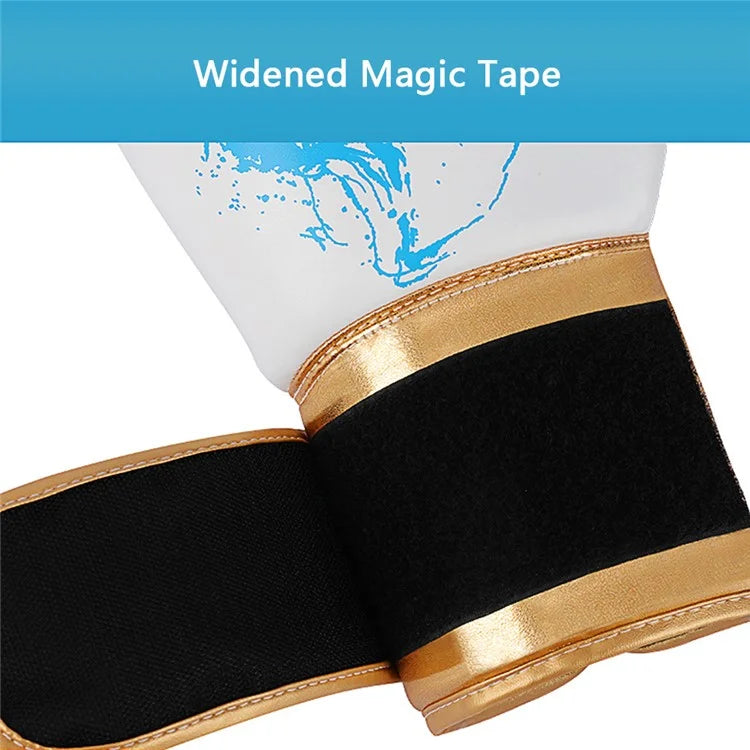 AIBEIJIAN 8oz PU Leather Boxing Gloves MMA Punch Bag Training Mitts for Muay Thai Kickboxing