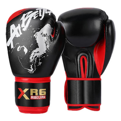 AIBEIJIAN 10oz PU Leather Boxing Gloves Muay Thai Kickboxing Training Mitts for Teenager / Women