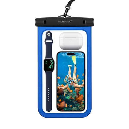 PICTET.FINO RH19 XL 10-inch Phone IPX8 Waterproof Bag Watch Headphone Pouch