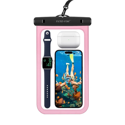 PICTET.FINO RH19 XL 10-inch Phone IPX8 Waterproof Bag Watch Headphone Pouch