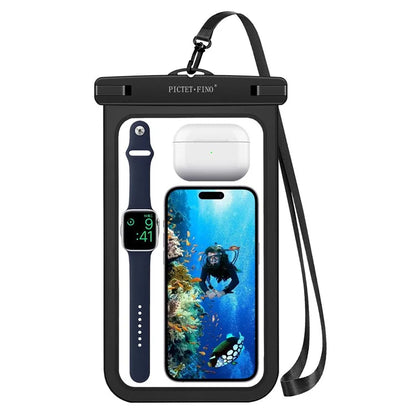 PICTET.FINO RH19 XL 10-inch Phone IPX8 Waterproof Bag Watch Headphone Pouch