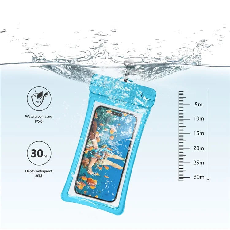PICTET.FINO RH26 RH26 Phone IPX8 Waterproof Bag 30m Underwater Diving TPU Phone Case