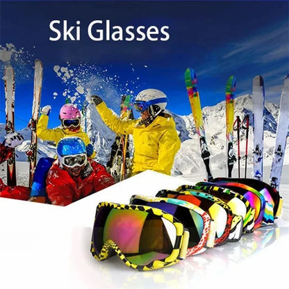 SNOWLEDGE HB-197B Sports Magnetic Ski Goggles Boardless Double Layer Anti-Fog Ski Glasses Skiing Gear