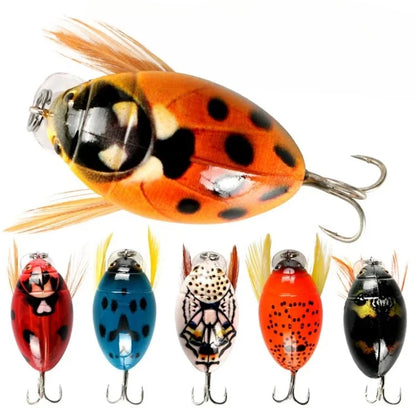 3.8cm Bionic Beetle Fishing Lure 4g Hard Bait Crankbait Fishing Tackle