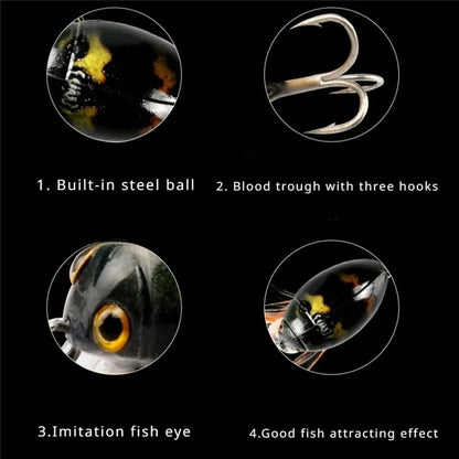 3.8cm Bionic Beetle Fishing Lure 4g Hard Bait Crankbait Fishing Tackle