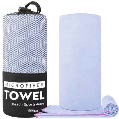 WY1003 80x130cm Portable Double-Sided Quick-Drying Towel Microfiber Sports Fitness Yoga Beach Towel