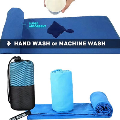 WY1003 40x60cm Double-Sided Quick-Drying Towel Microfiber Sports Fitness Yoga Beach Towel