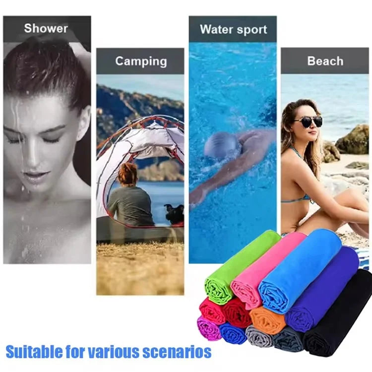 WY1003 40x60cm Double-Sided Quick-Drying Towel Microfiber Sports Fitness Yoga Beach Towel