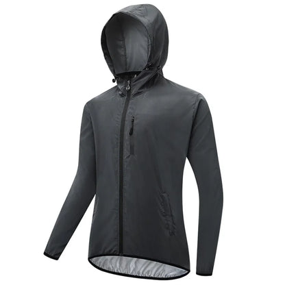 WOSAWE BT235 Color Reflective Motorcycle Riding Hooded Coat Windproof Long Sleeve Top