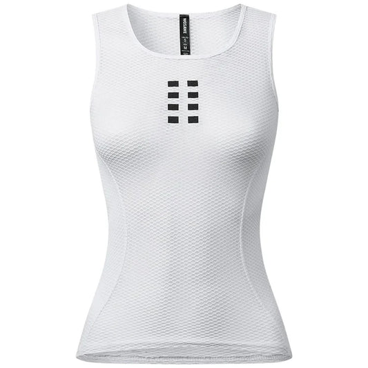 WOSAWE BE239 Women Cycling Vest Mesh Sleeveless Jersey Moisture Wicking Basic Shirt