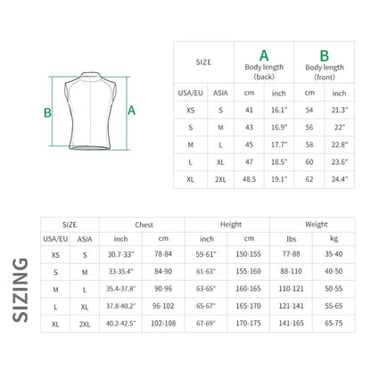 WOSAWE BE239 Women Cycling Vest Mesh Sleeveless Jersey Moisture Wicking Basic Shirt