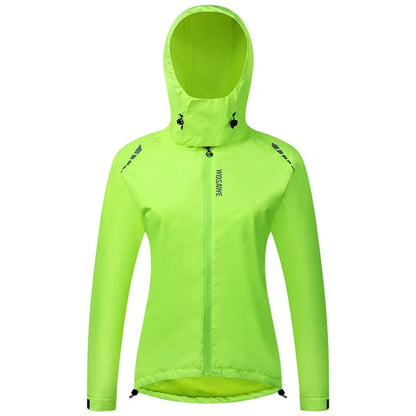 WOSAWE BH212 Waterproof Women Cycling Raincoat Hooded Jacket Bicycle Raincoat