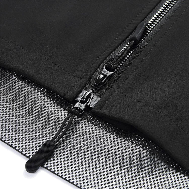 WOSAWE BH232 Men Cycling Zipper Jacket Windproof Sport Coat with Removable Sleeves