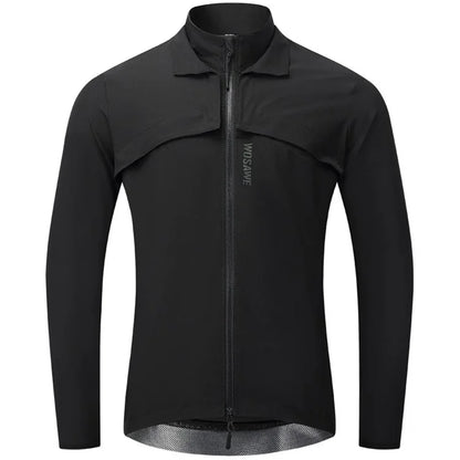 WOSAWE BH232 Men Cycling Zipper Jacket Windproof Sport Coat with Removable Sleeves