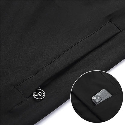WOSAWE BH232 Men Cycling Zipper Jacket Windproof Sport Coat with Removable Sleeves