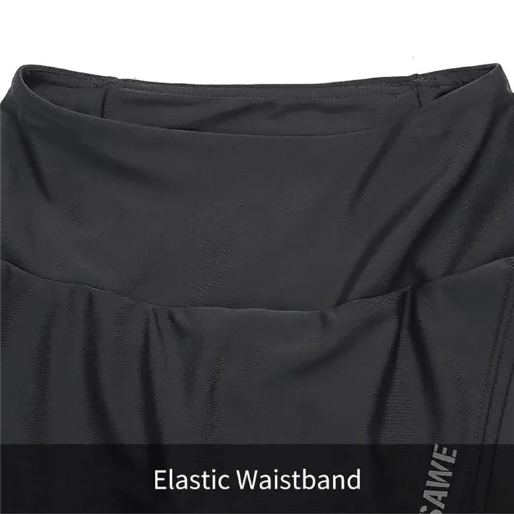 WOSAWE BT112 Women Cycling Pants with Skirt 5D Padded Breathable MTB Biking Tights, Thin Type
