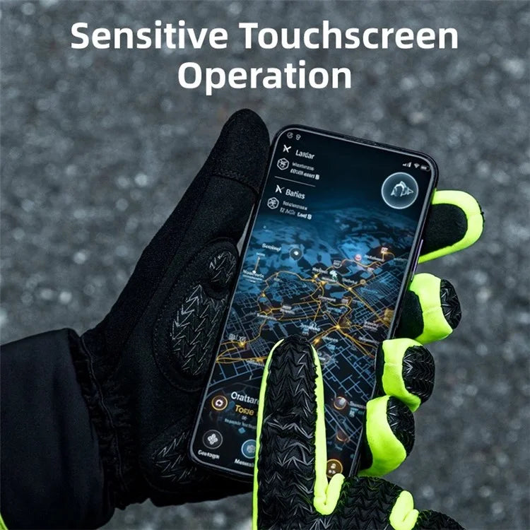 ROCKBROS S339 1 Pair Winter Gloves Touch Screen Cycling Bike Gloves Cotton Windproof Gloves