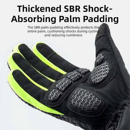 ROCKBROS S339 1 Pair Winter Gloves Touch Screen Cycling Bike Gloves Cotton Windproof Gloves