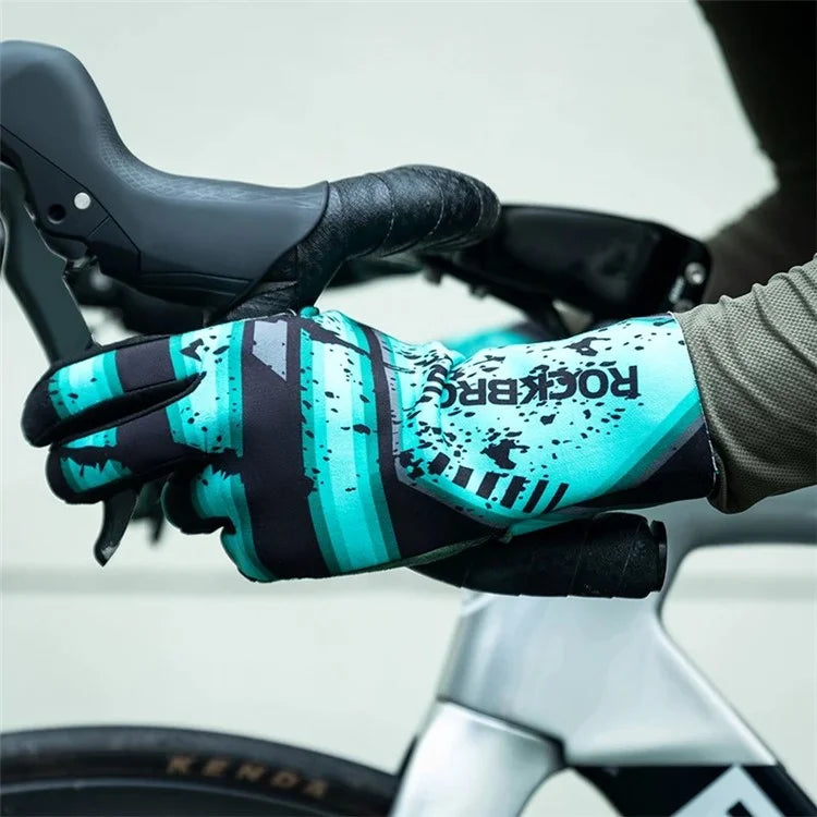 ROCKBROS S341 1 Pair Winter Bicycle Gloves Full Finger Thermal Warm Cycling Gloves