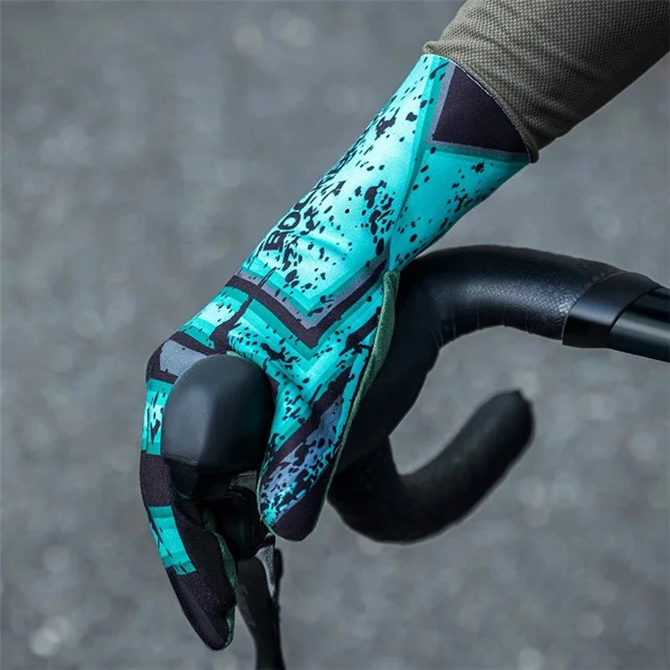 ROCKBROS S341 1 Pair Winter Bicycle Gloves Full Finger Thermal Warm Cycling Gloves
