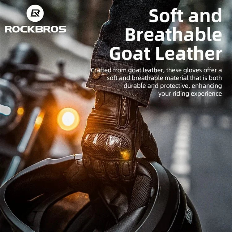 ROCKBROS MT012 Full Finger Motorcycle Racing Gloves Touch Screen Outdoor Sports Protection Mittens