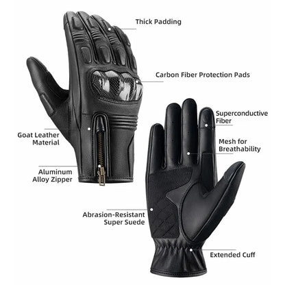 ROCKBROS MT012 Full Finger Motorcycle Racing Gloves Touch Screen Outdoor Sports Protection Mittens