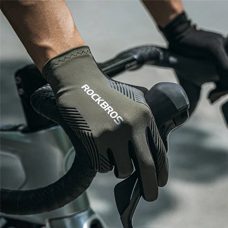 ROCKBROS S310 Cycling Gloves Touch Screen Bike Full Finger Gloves Non-slip SBR MTB Bicycle Gloves
