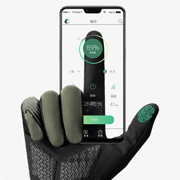 ROCKBROS S310 Cycling Gloves Touch Screen Bike Full Finger Gloves Non-slip SBR MTB Bicycle Gloves
