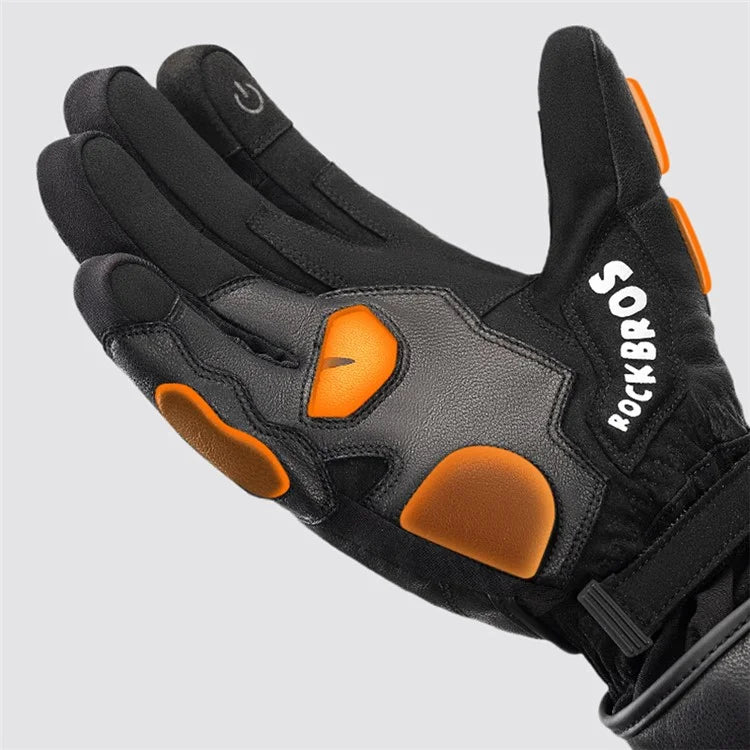 ROCKBROS Cycling Gloves Full Finger Non-slip Cycling Gloves Winter Thermal Warm Riding Gloves