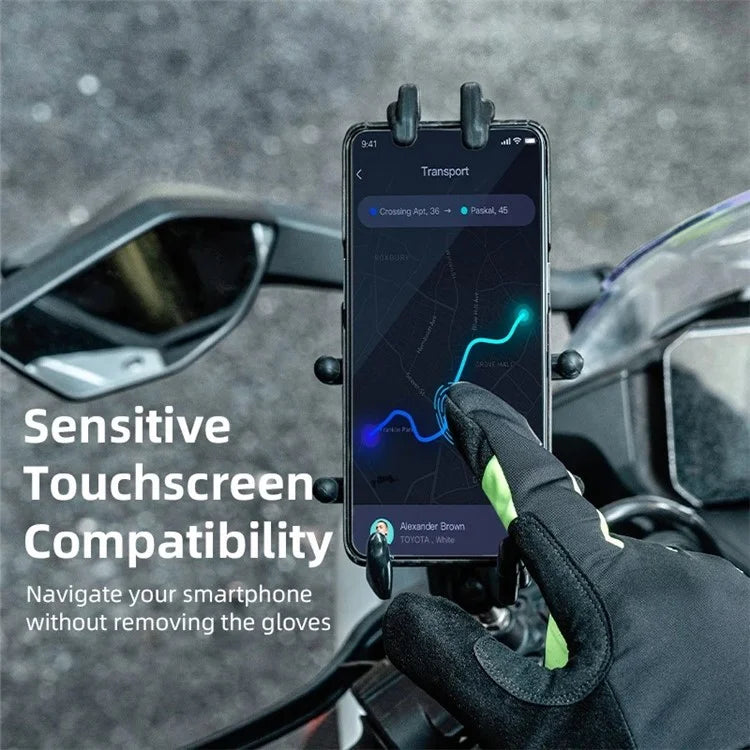 ROCKBROS S335 1 Pair Bicycle Gloves Full Finger Touch Screen Bike Gloves Winter Warm Gloves