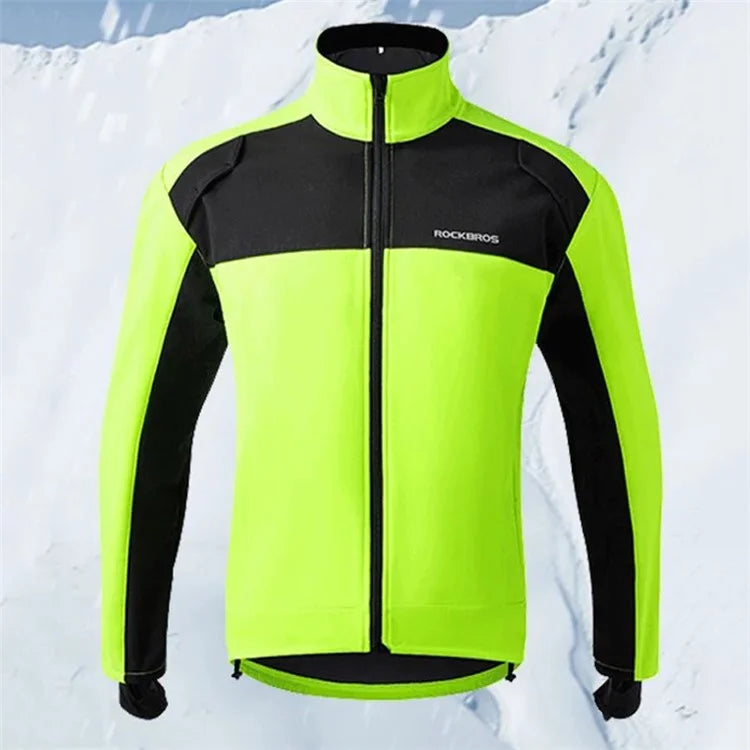 ROCKBROS Cycling Jersey Long Sleeve Thermal Fleece Bicycle Cycling Clothing