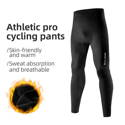 WEST BIKING YP0203130 Reflective Cycling Pants Men / Women Riding Tights Leggings 3D Padded Bike Pants