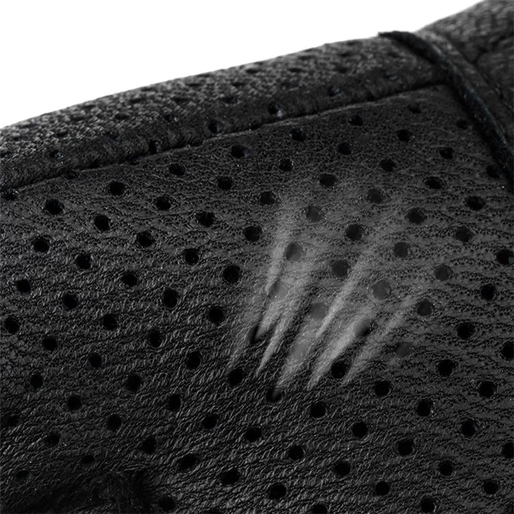 MOTOWOLF MDL0302B 1 Pair Fingerless Summer Sheepskin Leather Motorcycle Gloves