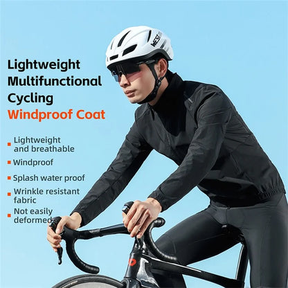 WEST BIKING YP0202330 Spring Autumn Long Sleeve Top Windproof Cycling Jacket