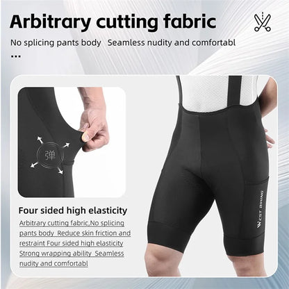 WEST BIKING YP0210012 Summer Cycling Bib Shorts Breathable Bike Riding Cloth for Men