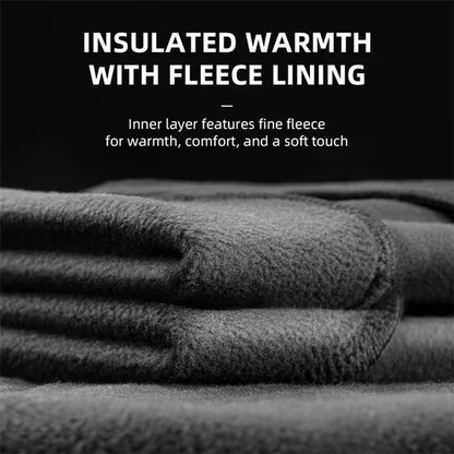ROCKBROS YPW057 Men's Cycling Jersey Winter Thermal Long Sleeve Fleece Cycling Jacket with 5 Pockets