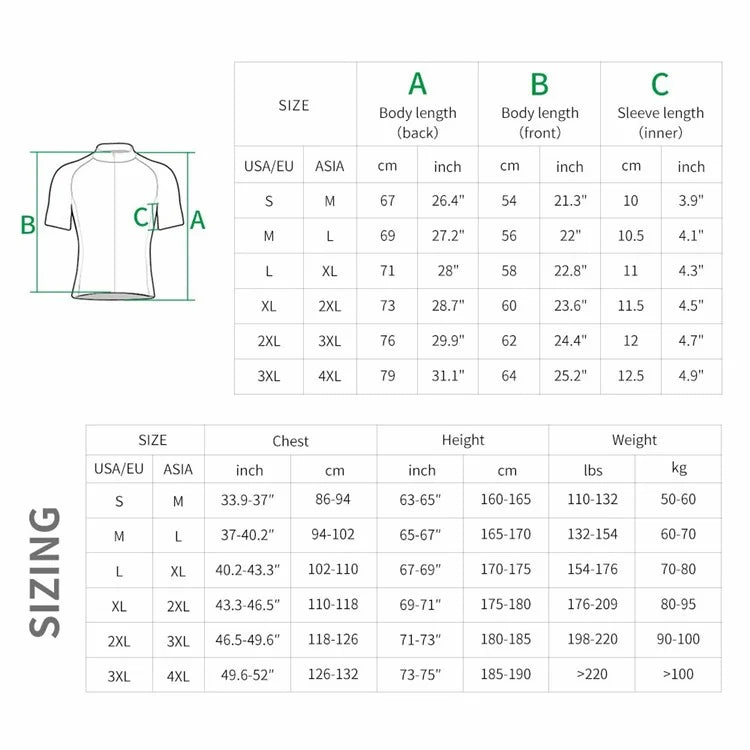 WOSAWE BL247 Men's Cycling Short Sleeves Shirt Sports Tops Zipper Design Reflective Bike Jersey