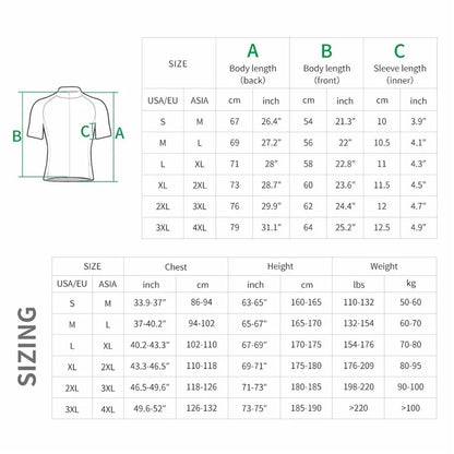 WOSAWE BL247 Men's Cycling Short Sleeves Shirt Sports Tops Zipper Design Reflective Bike Jersey