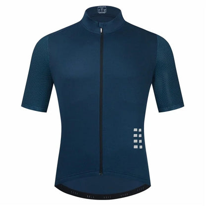 WOSAWE BL247 Men's Cycling Short Sleeves Shirt Sports Tops Zipper Design Reflective Bike Jersey