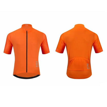 WOSAWE BL247 Men's Cycling Short Sleeves Shirt Sports Tops Zipper Design Reflective Bike Jersey