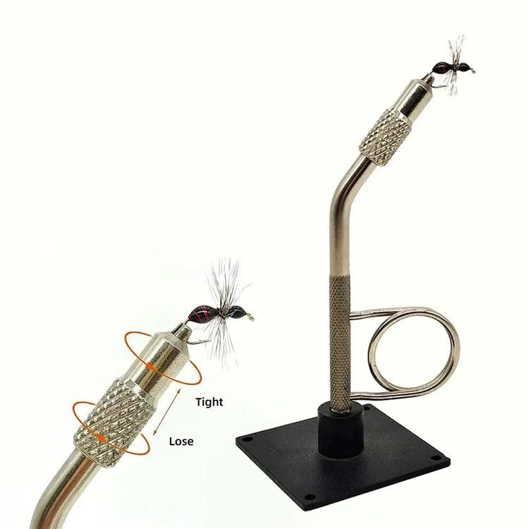 Portable Fly Tying Vise Fishing Hook Binding Tool Adjustable Lure Making Stand