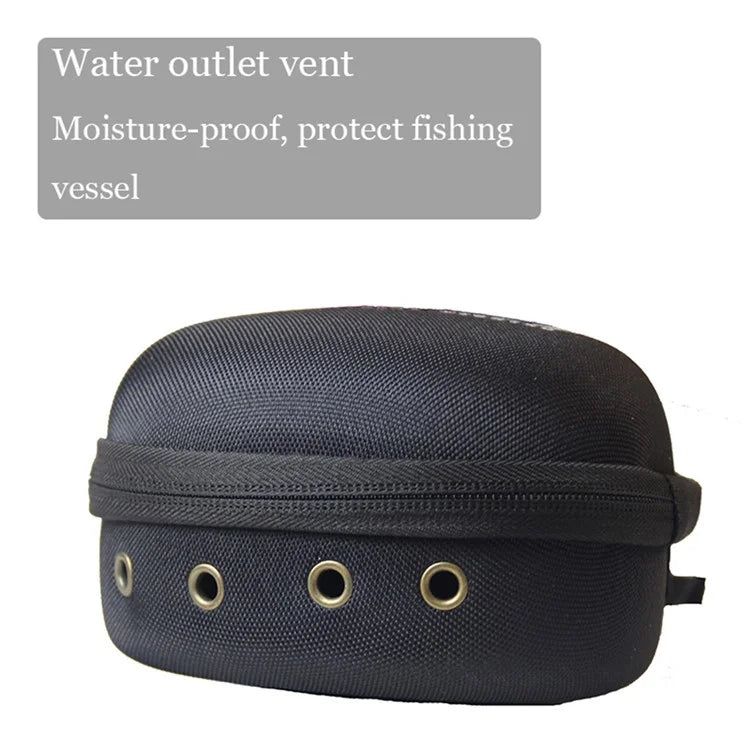 JSFUN 12.5x8.5x15.5cm Fishing Reel Protective Case Fishing Accessories Tackle Storage Bag Pouch