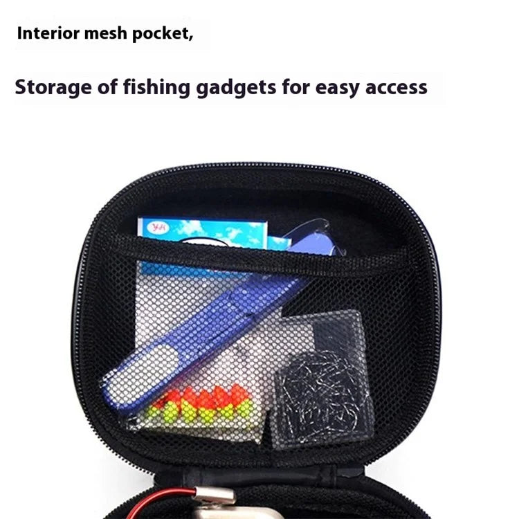 JSFUN FB20 15.5x12x9cm Fishing Reel Protective Case EVA Hardshell Bag for Fishing Accessories Tackles